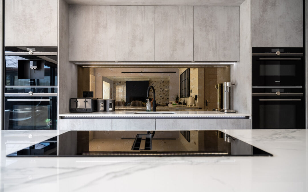 Grey Concrete Effect Kitchen in Bishop’s Stortford